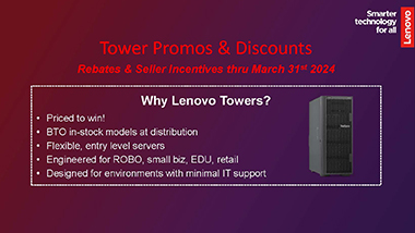 Lenovo Tower Server Promo